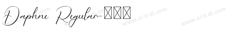 Daphne Regular字体转换